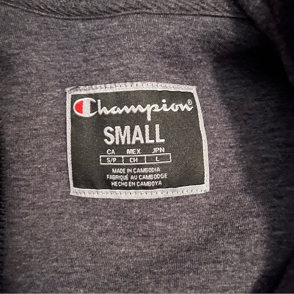Champion Sherpa 1/2 Zip Hoodie Sweatshirt - Picture 4 of 4